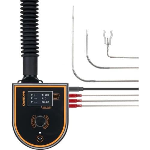 Inkbird ISC-007BW One-Dial WIFI&Bluetooth BBQ Temperature Controller with Free Adapter&Carry-All Case for Big Green Egg Grilling