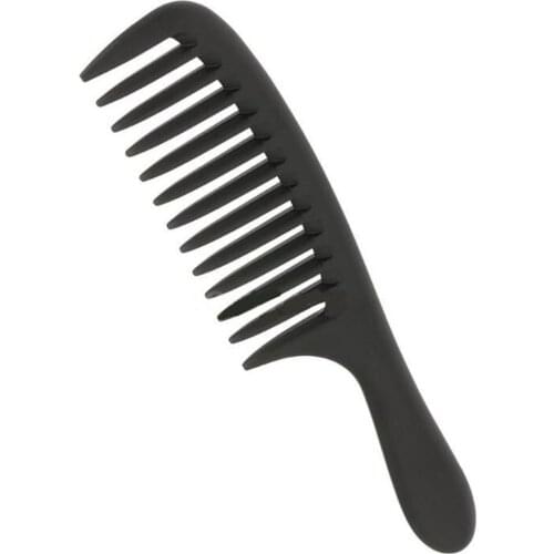 Wide-Tooth Comb Plastic Pear Flower Head Large-Tooth Wide-Tooth Hairdressing Curly Hair Comb Anti-Static Hair Comb