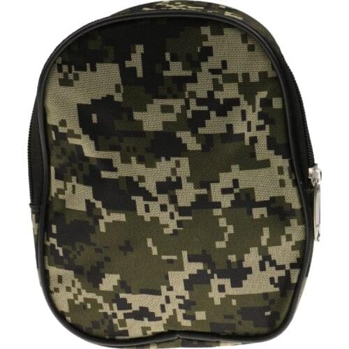 Camouflage Fishing Reel Case Protective Cover Canvas Storage Bag