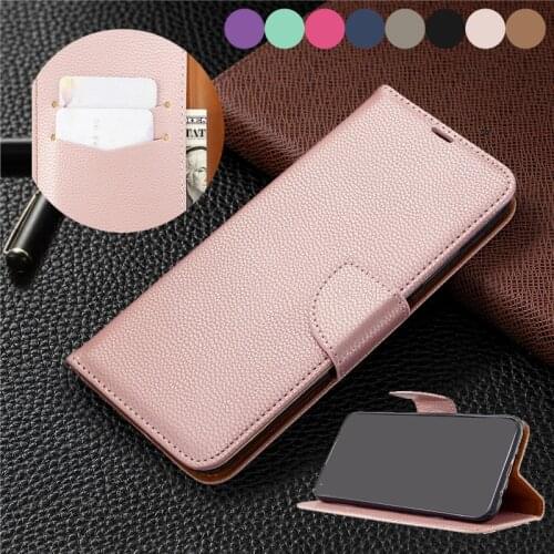 Litchi Pattern Flip Leather Wallet Case For Huawei P40 P30 Lite/Pro PSmart Z/2019/2020 Y5/Y6/Y7 2018/2019 Honor 7A 8C 9X 9A 9S