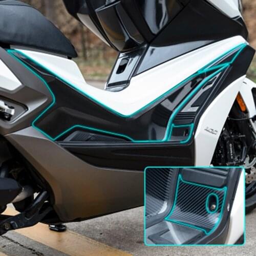 Motorcycle 2D Carbon Fiber Fairing Sticker Full Kit Decoration Decals Motorbike Body Sticker for kymco xciting s400 accessories