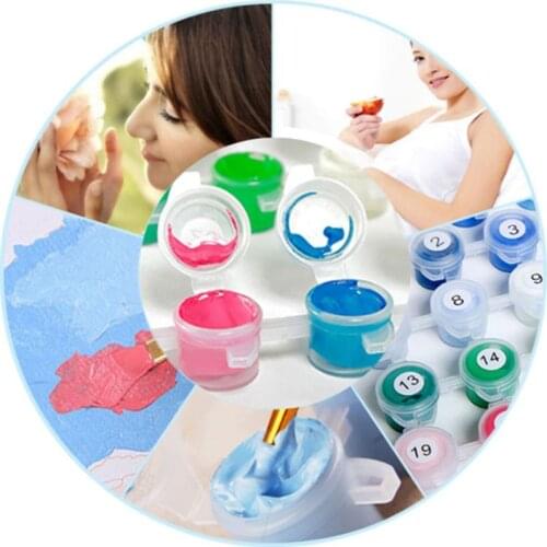 Christmas House Frameless DIY Digital Oil Painting By Numbers Canvas Picture Art