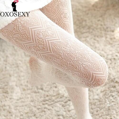 9 color autumn black gray wave Retro lace hollow sexy stockings Women Fishnet Pantyhose Mesh Thigh High Stocking lingerie 061