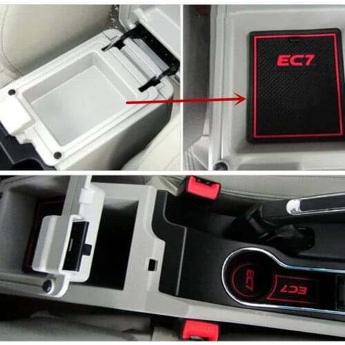 Car door gate slot Non-slip mat,cup holde for Geely Emgrand 7 EC7 EC715 EC718 EC7-RV EC715-RV EC718-RV Emgrand-RV