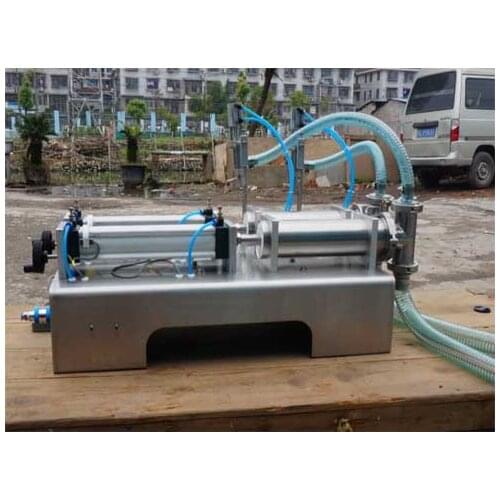 Filling machine double nozzle Liquid large Rotary Valve range100-1000ml quantitative filling and packaging equipment