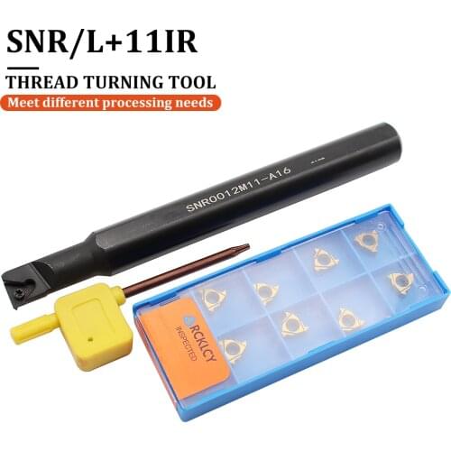 Thread Turning Tool SNR0008K11 SNR0010K11 SNR0012M11 CNC Holder + 11IR A60 A55 1.5ISO 2.0ISO Carbide Inserts CNC Latter Cutter