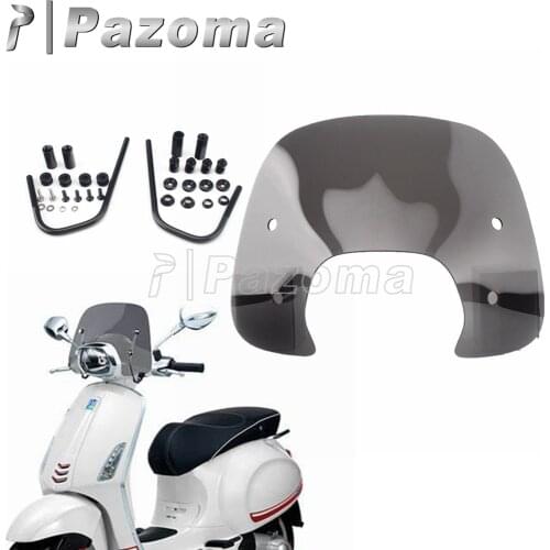 Motorcycle Wind Deflector Front Windshield Windscreen Screen Cover for VESPA Sprint 150 All Years 2021 2019 2018 2017 2016 2015