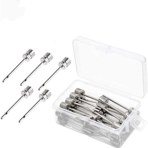 1/5/10pcs Ball Inflating Pump Needle for Football Basketball Soccer Inflatable Air Valve Adaptor Stainless Steel Pump Pin