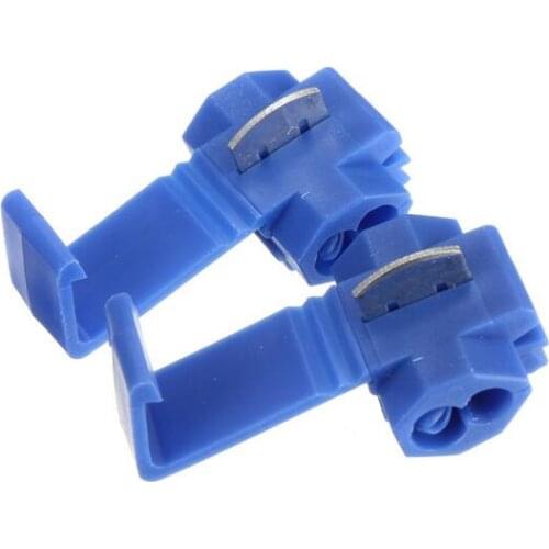 10pcs/lot 802P3 Blue Scotch Lock Quick Splice Crimp Terminal G14 18-14 AWG Hard Soft 0.75-2.5 Wire Connector Free Shipping