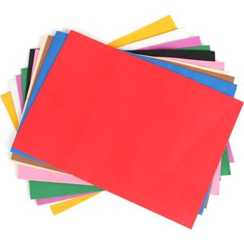 10Pcs/Lot DIY Wholesale 20*27*0.1cm Thick Multicolor Sponge Foam Paper Fold Scrapbooking Paper Craft