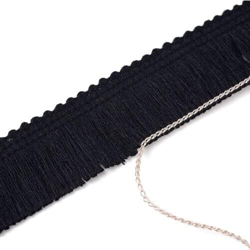 25m/Card Polyester Tassels Fringe Trim Ribbon Lace for DIY Fabric Sewing Garment Dress Curtains Tablecloth Decorative 10 Colors