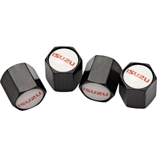 Car Accessories Wheels Rims Tire Valve Stem Caps Cover Auto Sticker for ISUZU Trooper Rodeo D-max NPR ELF MU-7 MU-X 4JX1 Bighorn