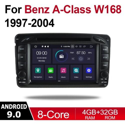 For Mercedes Benz A Class W168 1997~2004 NTG 2 DIN Car Android 9 GPS Navigation Multimedia system WIFI Bluetooth Radio Amplifier