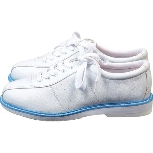 White Bowling Shoes for Men Women Unisex Sports Beginner Bowling Shoes Sneakers ZJ55