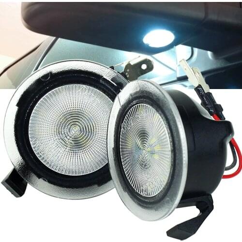 2 pcs White LED Under Side Mirror Puddle Lights for Ford F-150 2005-2014 for Ford Edge 2007-2018 for Ford Expedition 2003-2018