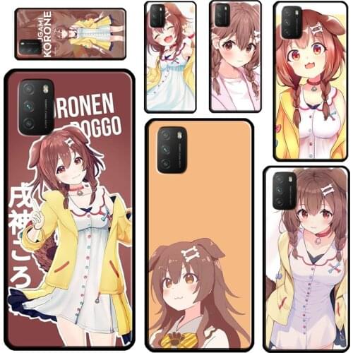 Inugami Korone Hololive For Xiaomi Mi 11 Ultra 9T 10T Pro Mi Note 10 Lite Phone Case For POCO X3 Pro M3 F1 F2 F3
