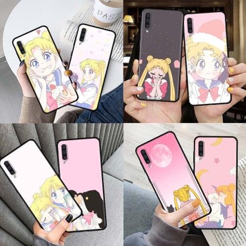 Anime Kawaii Sailor MoonS Case for Samsung A50 A51 A70 A71 A21s Phone Cover For Galaxy A10 A20e A30 A40 A20s A10s Soft Coque