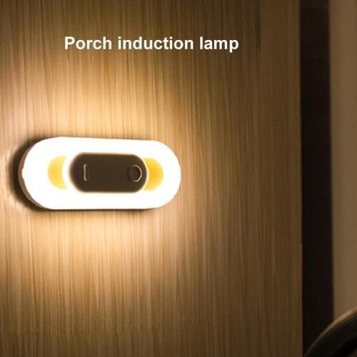 Motion Sensor LED Night Light Magnetic USB Rechargeable Wall Lamp Human Induction Constant Light For Stair Home Bedroom Cupboard