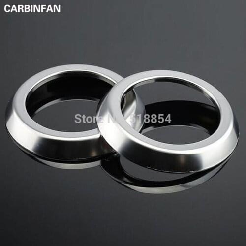 For Toyota RAV4 RAV 4 2016 2017 ABS Air Outlet Cover Trim Sticker Ring Car Decoration AC Air Vents Cover Sticker 2pcs/set