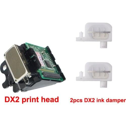 DX2 Solvent print head with 2 pcs Ink Damper Free for Epson 1520k pro7000 3000 9500 for roland SJ500 SJ600 9000 nozzle Printhead