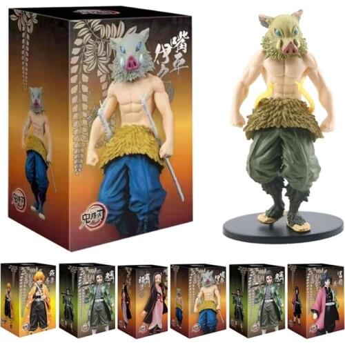 16cm Demon Slayer Kimetsu no Yaiba Figure Q ver. Giyuu Inosuke Tanjirou Nezuko Zenitsu Figurine anime Action figure
