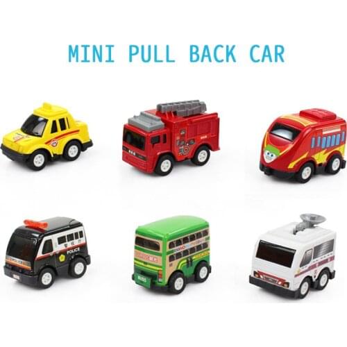 Mini Pull Back Toy Car Small Drop Resistant Friction Car Child Baby Gift Various Toy Models