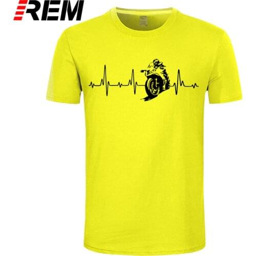 Hot sale Fashion MOTORBIKE / CYCLE / BIKER HEARTBEAT T-shirt. Modern Bikes Tee shirt