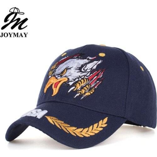 Joymay 2019 New American Flag Haliaeetus leucocephalus Embroidery Baseball Cap Sports Outdoor Hats B655