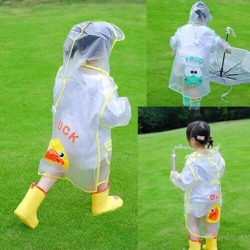 New Lightweight Cartoon Animal Raincoats for Infants and Children Cute Childrens Poncho Household Items Songkran Water Games