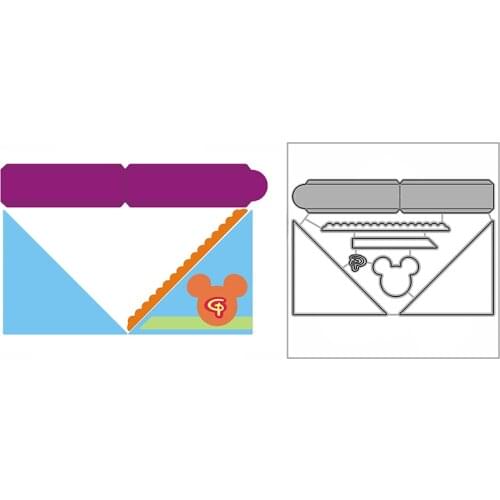 New Flag Label Strip Craft Embossing Mold 2021 Metal Cutting Dies for DIY Decorative Scrapbooking Album Card Making No Stamps