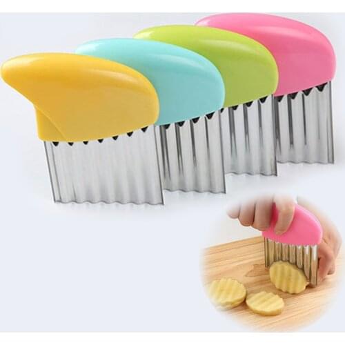 Stainless Steel potato Wave cutter Knives Vegetable Fruit Cucumber Carrot Waves Chip figured Cutting Slicer kitchen Gadgets