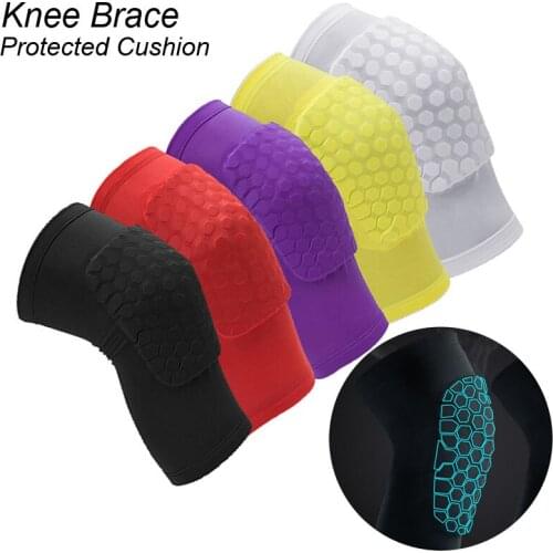 Cushion Honeycomb Knee Pads Basketball Sport Kneepad Volleyball Knee Protector Brace Support Football Compression Leg Sleeves