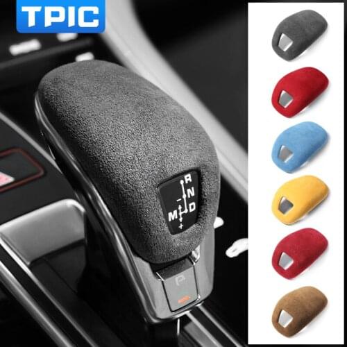 TPIC Alcantara Wrap For Porsche Panamera 971 2017-2020 Center Console Gear Shift Cover Interior Trim Sticker Car Accessories