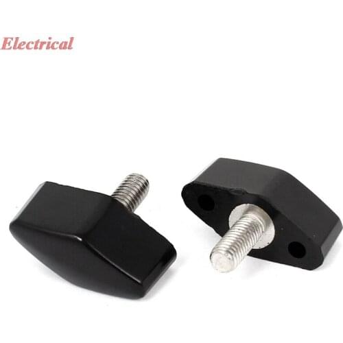 M6 x 14mm Thread Rotating Adjustable T Clamping Handle Screw Knob