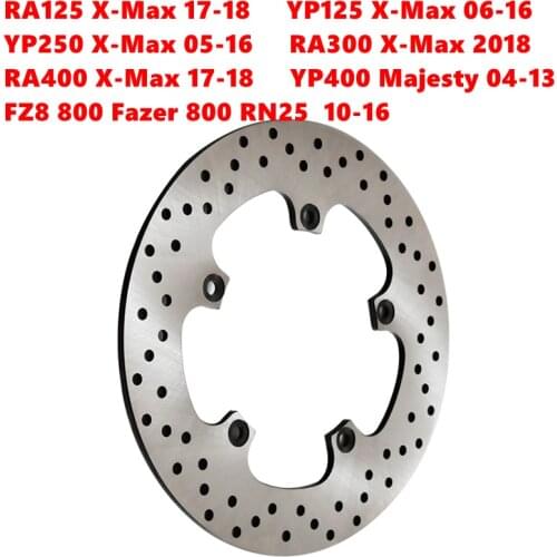 Motorcycle Front Brake Disc Rotor For Yamaha RA300 2018 RA400 X-Max 2017-2018 YP400 Majesty 2004-2013 FZ8 Fazer 800 2010-2016