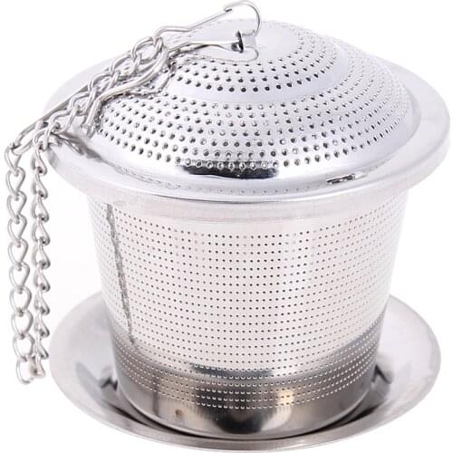 Stainless Steel Mesh Tea Infuser Reusable Tea Strainer Loose Teapot Leaf Spice Filter Tea Strainer Infusor Mesh Tool Accessories