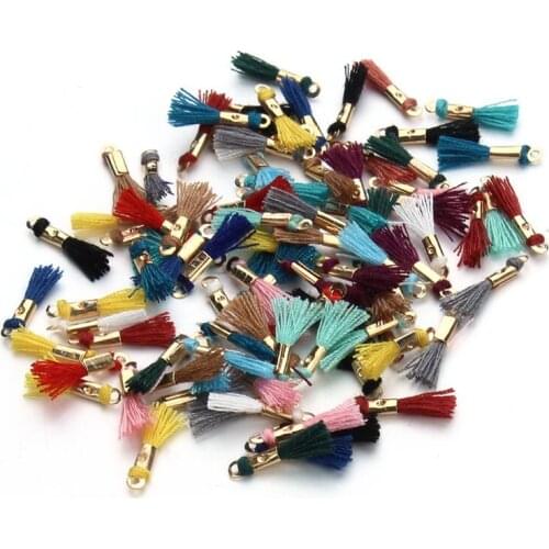 10pcs Random Mixed DIY Small fringed spike Jewelery Findings Hanging spike Tassel Accessory for earring/key ring handmade y1287