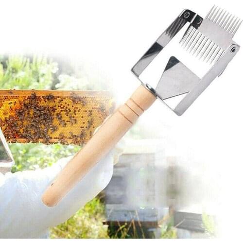 Stainless Steel Scraper Double Needle Honey Fork Bee Hive Uncapping Comb Multifunctional Adjustable Shovel Practical Accessories