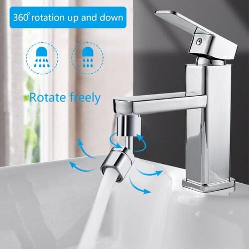720 Degree Rotate Faucet Aerator Kitchen Saving Tap Bathroom Shower Head Filter Water Saving Shower Spray Dual-function Tools