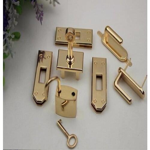 4 color Quality bag accessories womens handbag lockbutton horse bags lock bag hardware bag lock+Free shipping