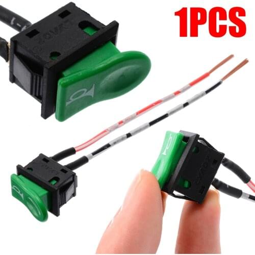 Mayitr 250V 1pc Universal Green Car Horn Switch Button ABS Plastic Momentary Push Button for Auto Motorcycle E-bike