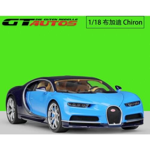Welly GTA 1:18 Scale For Bugatti Chiron 2016 Diecast Metal Model Super Sports Car Toy with Original Box Gift Collection Hobby