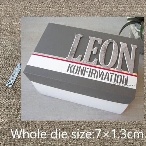 XLDesign Craft Metal Cutting Die stencil mold German confirmation decoration scrapbook Album Paper Card Craft Embossing die cuts