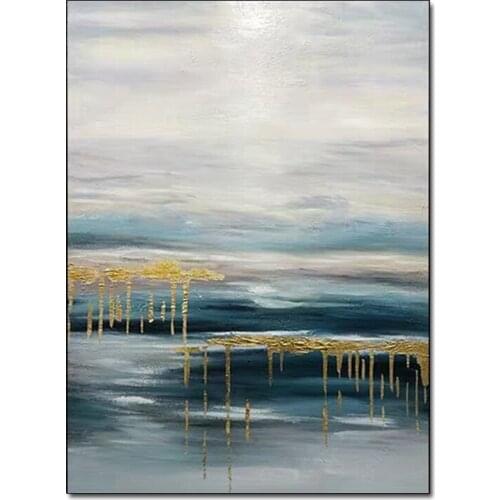 100% Hand-painted Abstract Textured Canvas Wall Art Oil Painting Modern Home Wall Decoration Showpiece Paintings For Bedroom