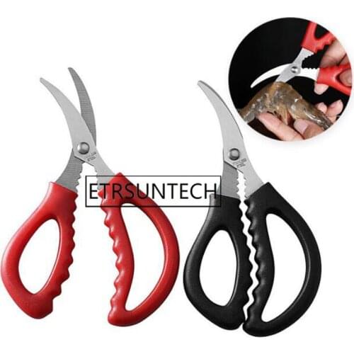 100pcs Kitchen Seafood Scissors Lobster Cut Shrimp Scissors Shrimps Knives Colon Line Ferramentas Cleaning Tools