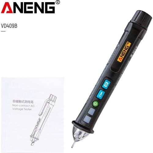 12V-1000v VD409B Crcuit Breaker Finder LED Tester Non-Contact AC Voltage Detector Tester Meter Pen Wire Tracker Scanmarker