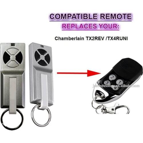 2pieces For Chamberlain TX2REV / Chamberlain TX4RUNI compatible remote control beautiful