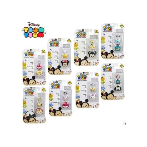 5-10Bag/set Disney Cartoon TSUM Mickey Jenga Figure Toy Jenga Doll Model Kids Creative Toys Gift for Baby Kids Random Blind box