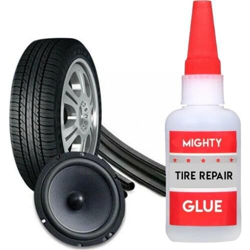 50ml Mighty Tire Repair Glue Tyre Puncture Sealant Welding For Metal Patch Car Wood Plastic Repair Ceramic Bike Tire Repair E7G6