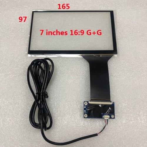7 inch 165mm * 97mm high compatibility Raspberry Pi tablet navigation capacitive touch digitizer touch screen panel glass